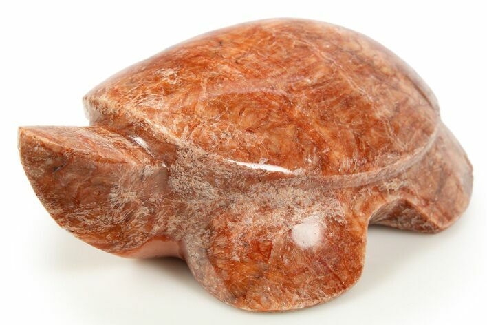 Carved Red Alunite Turtle - Tushar Range, Utah #308640